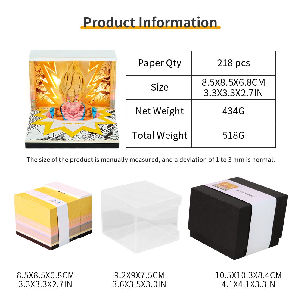 3D Calendar 2026 - Dragon Ball