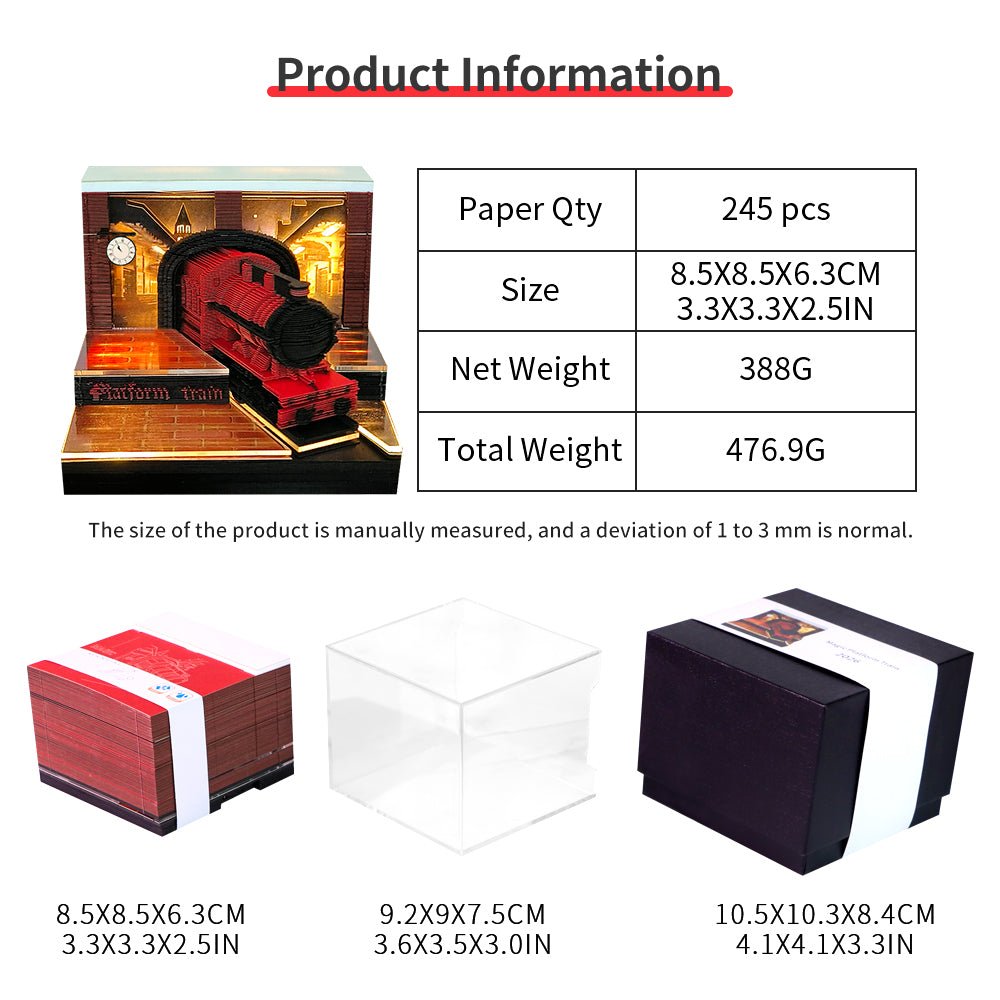 Calendario 3D 2026 - Treno della piattaforma magica