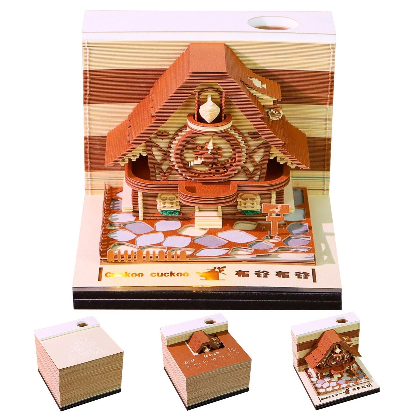 Calendario 3D 2026 - Cuculo