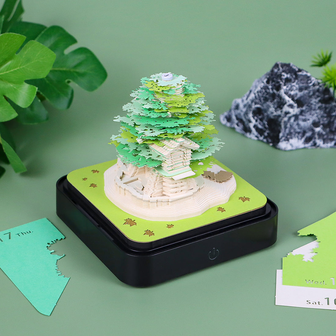 Albero verde (con luce) & Calendario 2026)