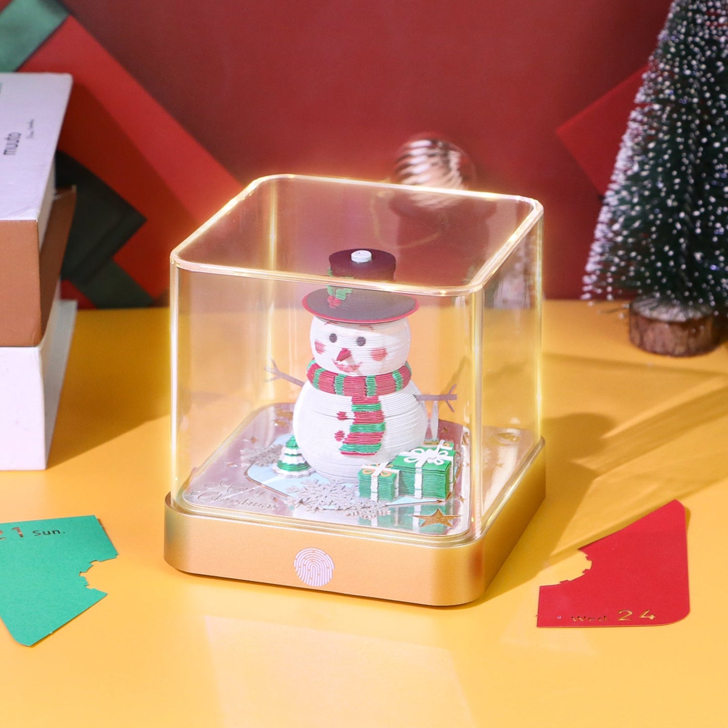 Pupazzo di neve (con luce) & Calendario 2026)