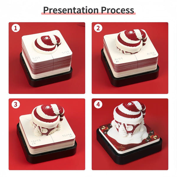 Calendario 3D 2026 - Cappello di Natale