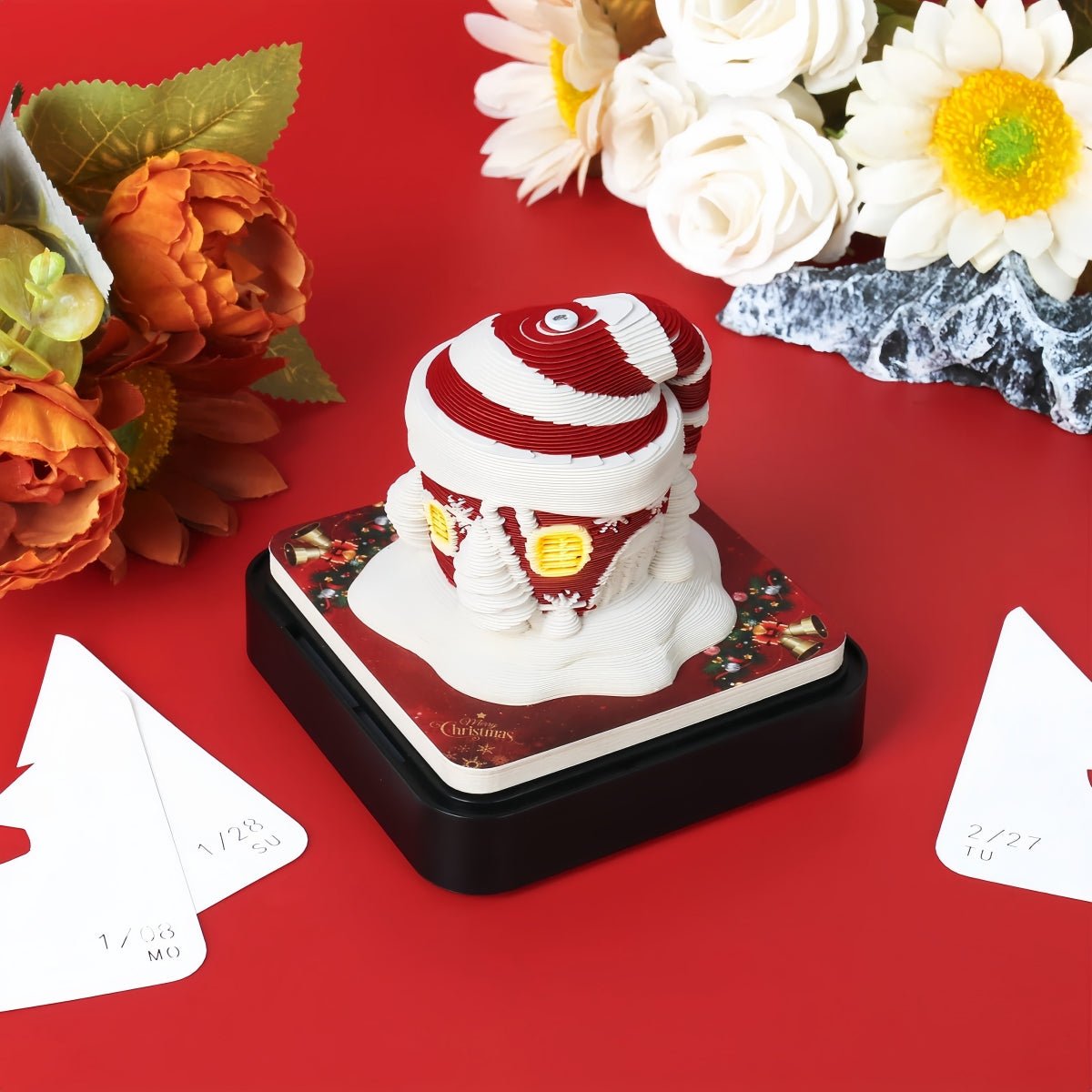 Calendario 3D 2026 - Cappello di Natale