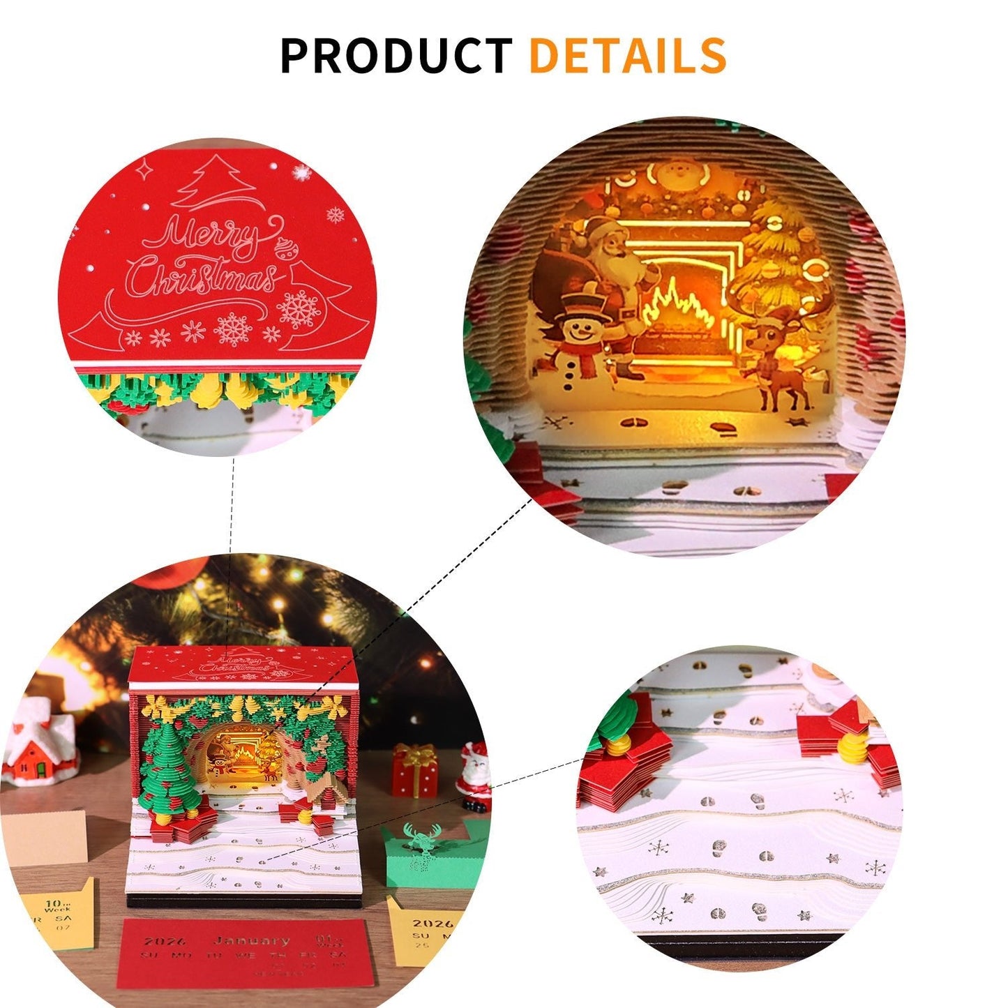 Calendario 3D 2026 - Arco di Natale