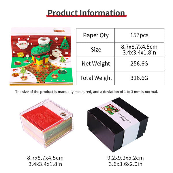 3D Calendar 2026 - Christmas Cup