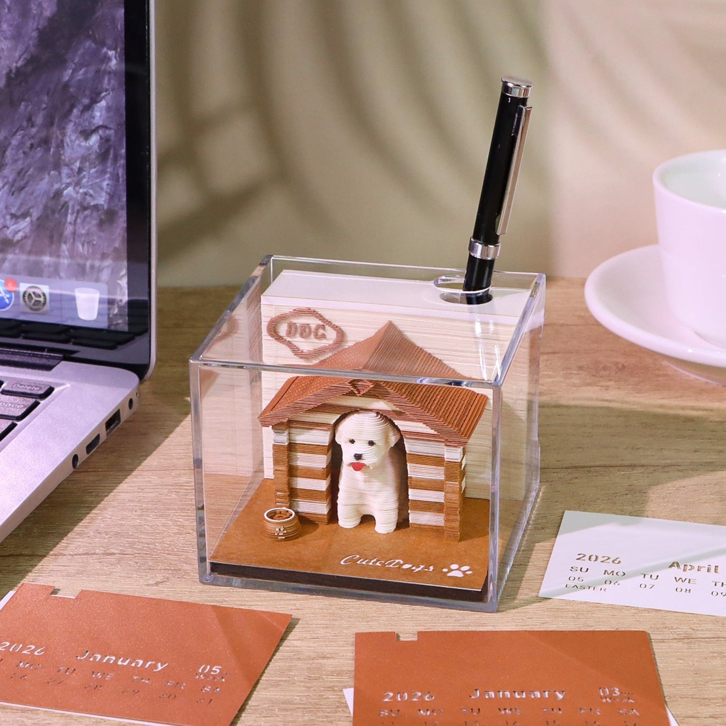 Calendario 3D 2026 - Cane