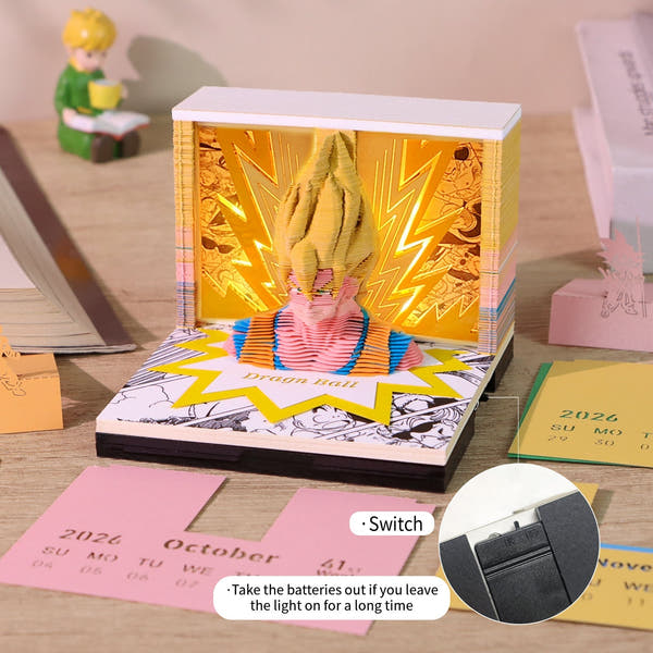 3D Calendar 2026 - Dragon Ball