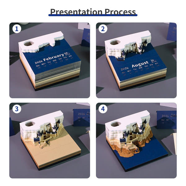 3D Calendar 2026 - Magic Castle