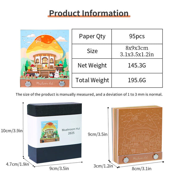Calendario 3D 2026 - Capanna dei funghi