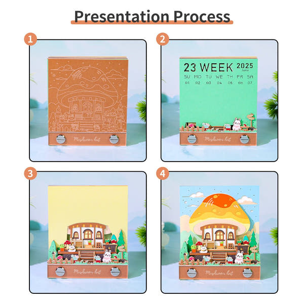 Calendario 3D 2026 - Capanna dei funghi