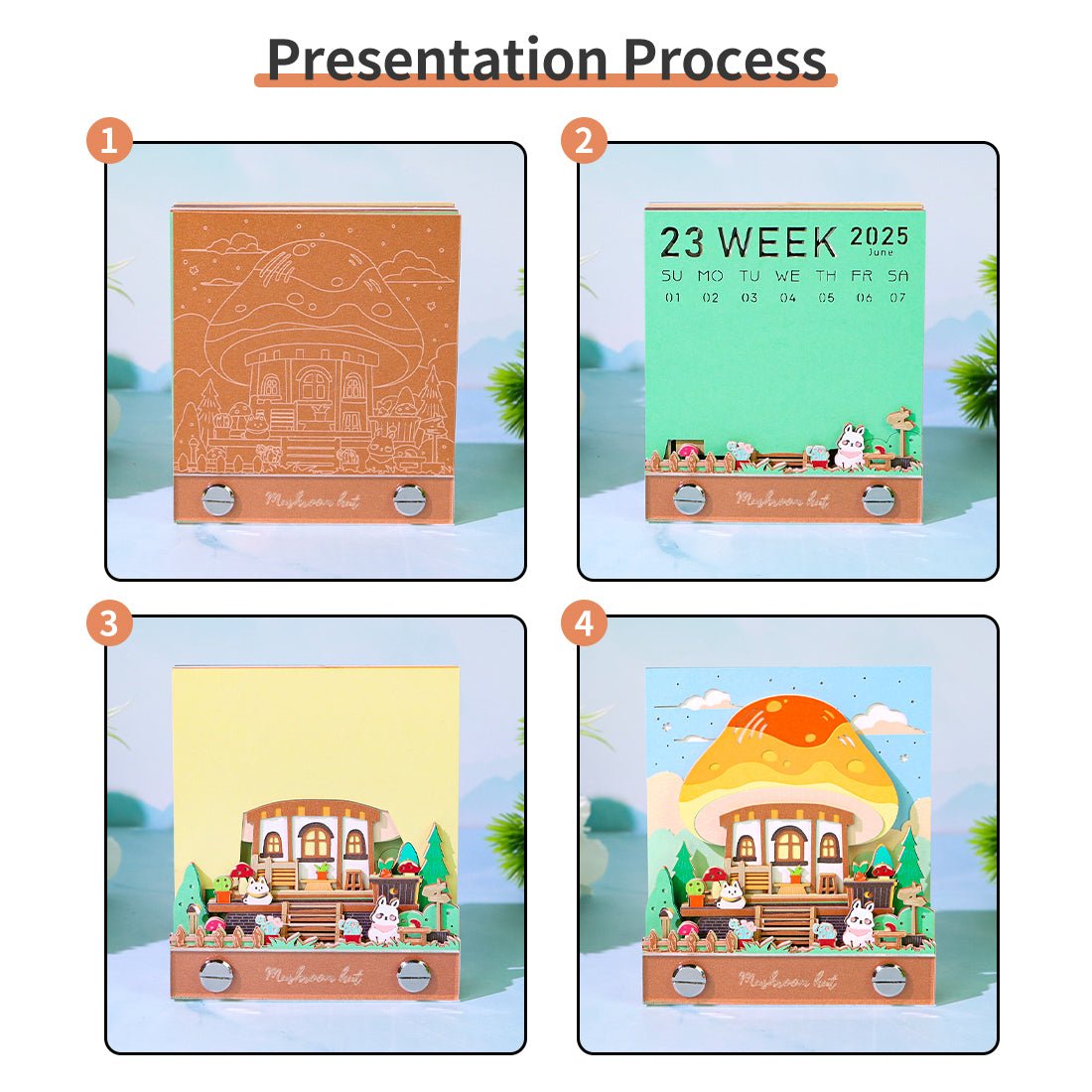 Calendario 3D 2026 - Capanna dei funghi