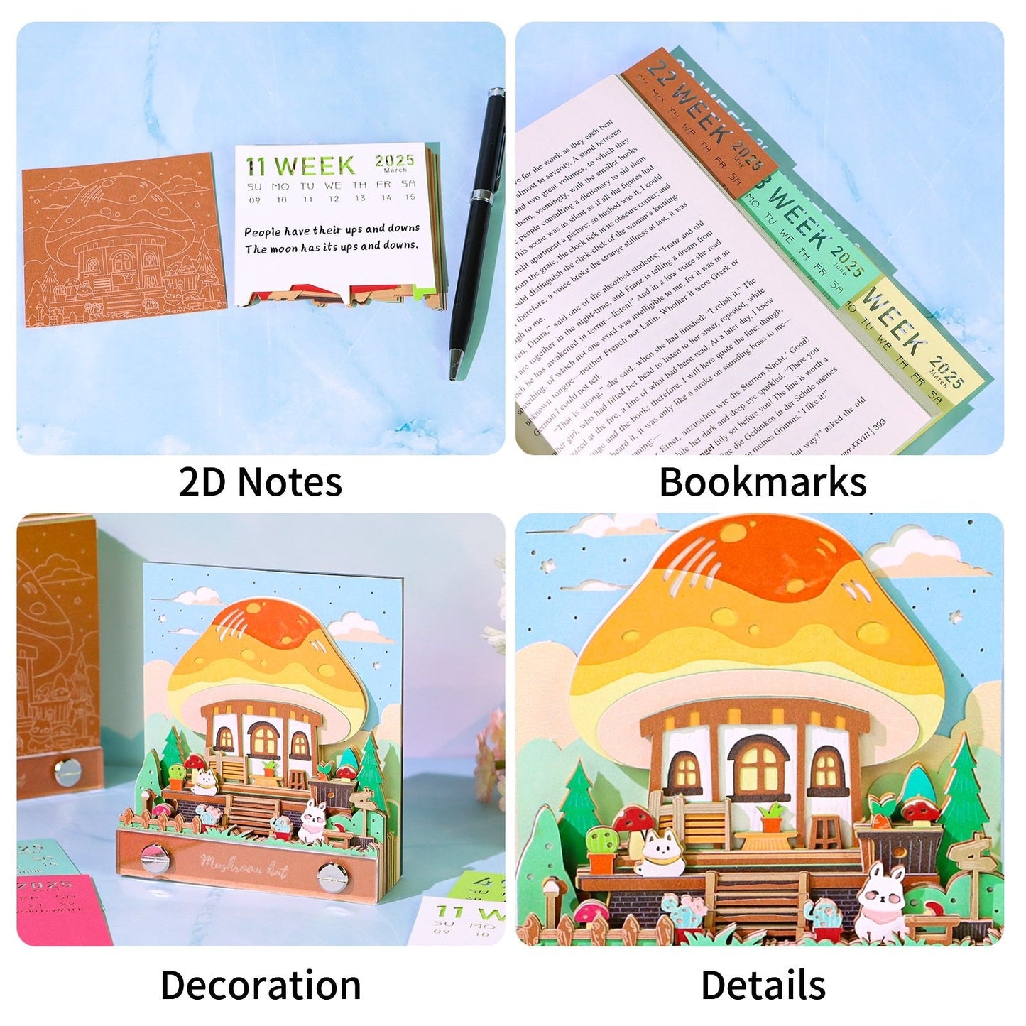 Calendario 3D 2026 - Capanna dei funghi