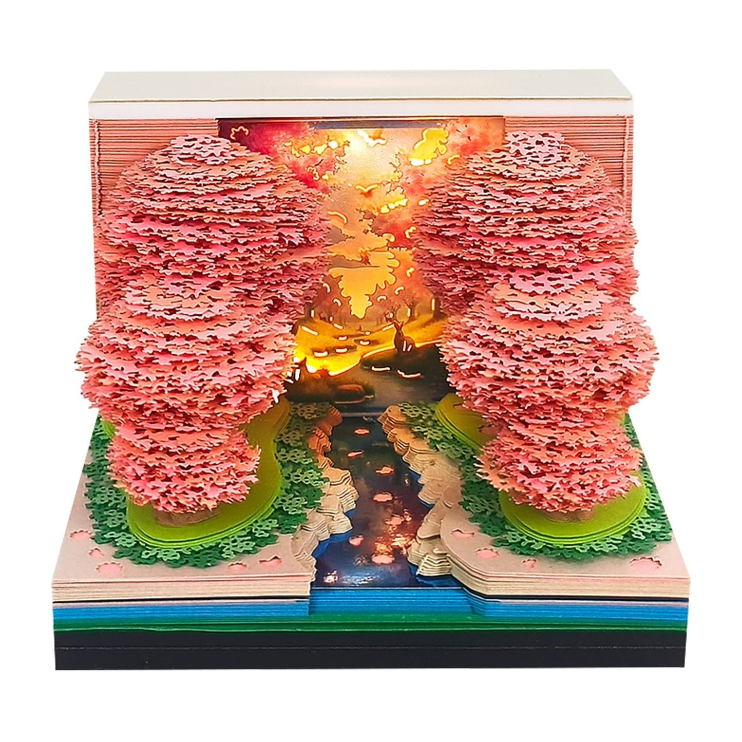 Calendario 3D 2026 - Foresta di fiori di pesco