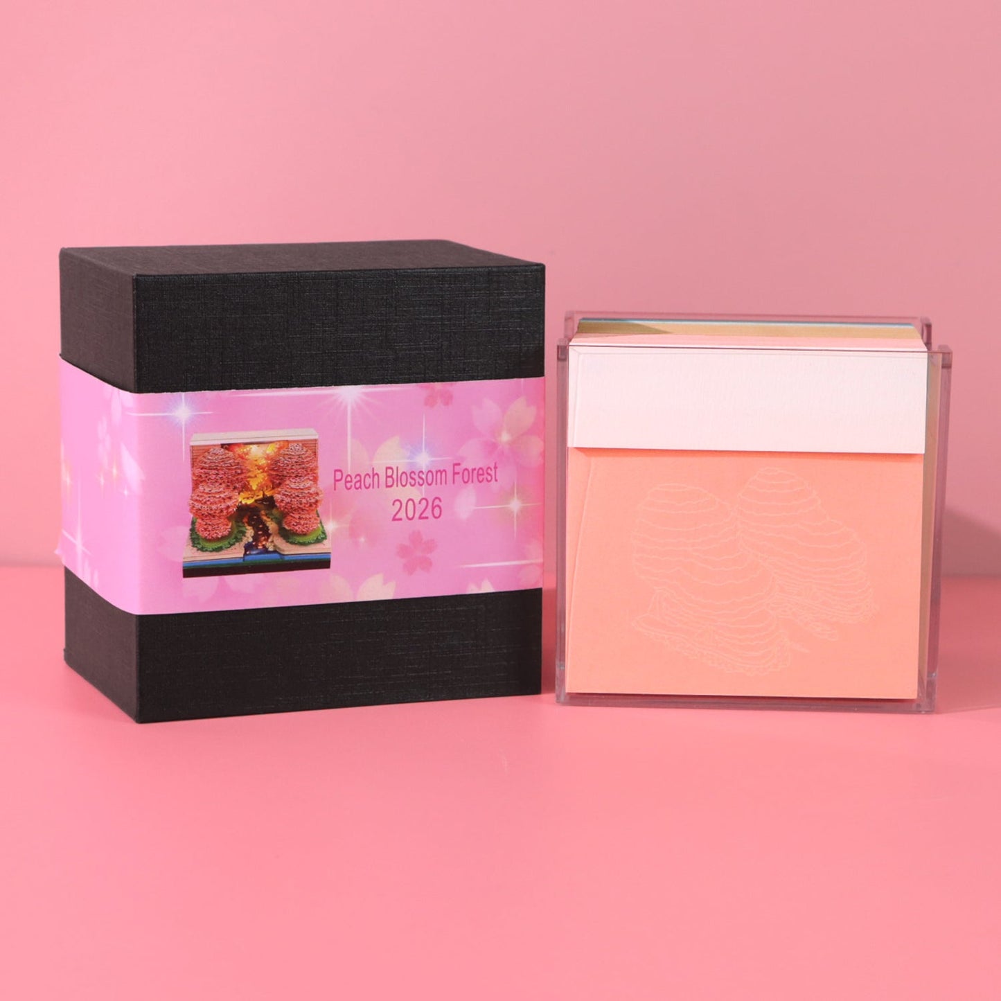 Calendario 3D 2026 - Foresta di fiori di pesco