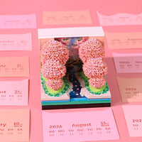 Calendario 3D 2026 - Foresta di fiori di pesco