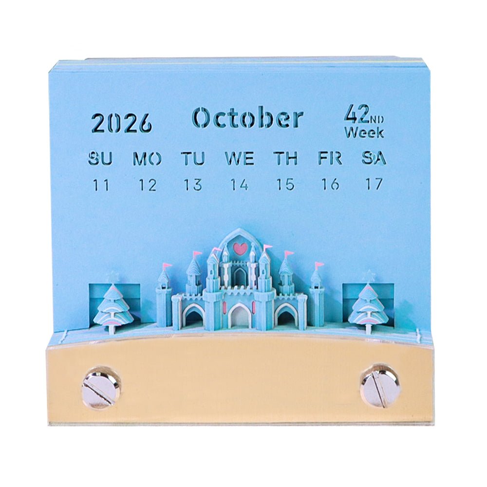 3D Calendar 2026 - Snowflake Ferris Wheel