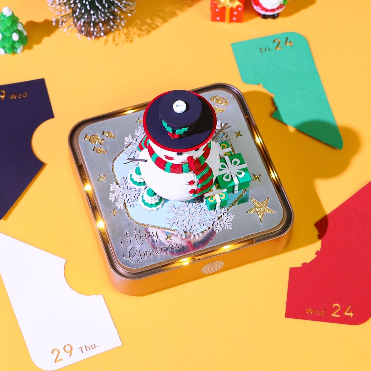 Calendario 3D 2026 - Pupazzo di neve