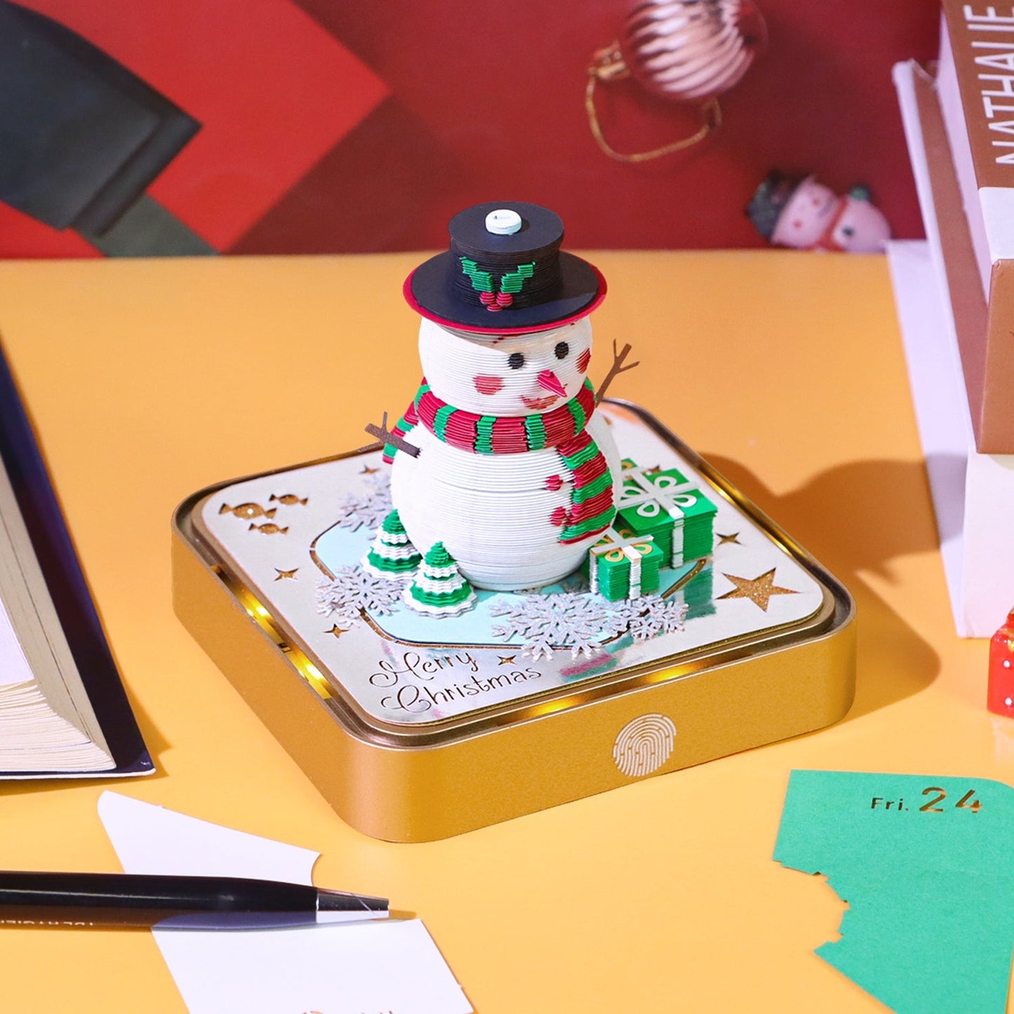 Calendario 3D 2026 - Pupazzo di neve