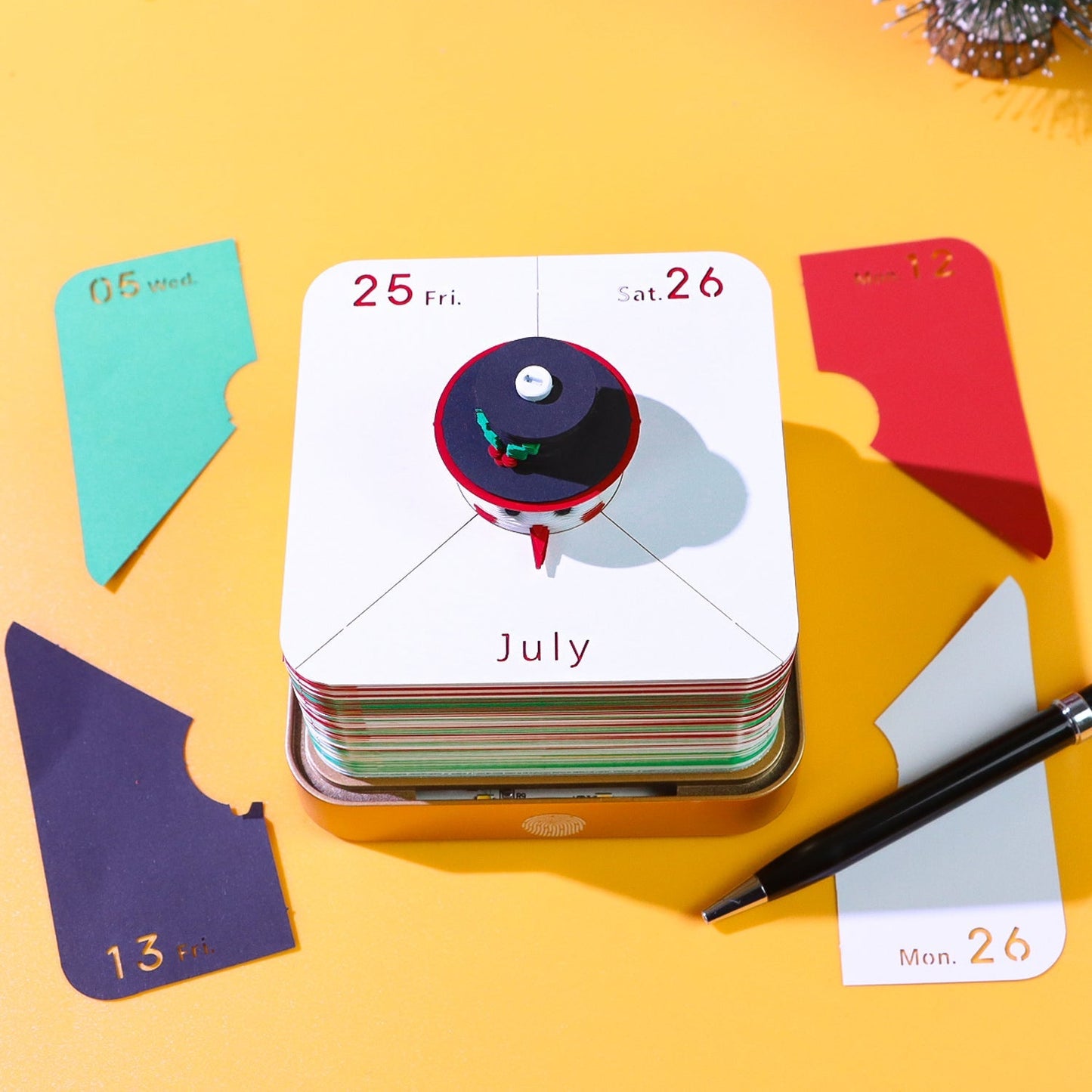 Calendario 3D 2026 - Pupazzo di neve