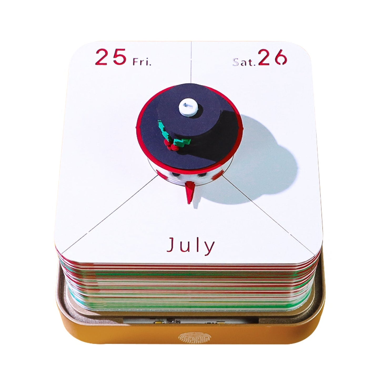 Calendario 3D 2026 - Pupazzo di neve