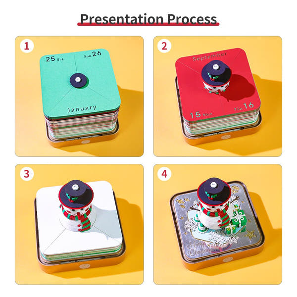 Calendario 3D 2026 - Pupazzo di neve