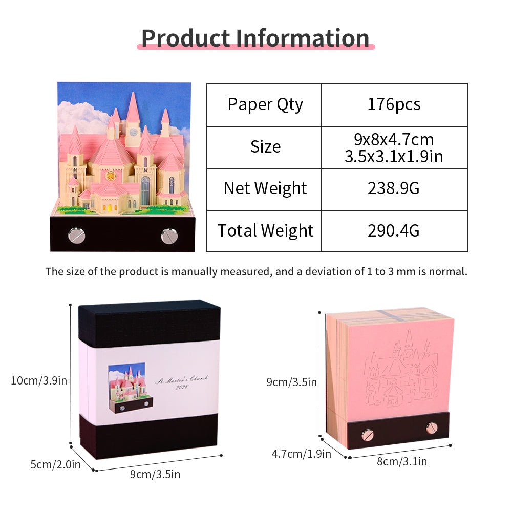Calendario 3D 2026 - Chiesa di San Martino