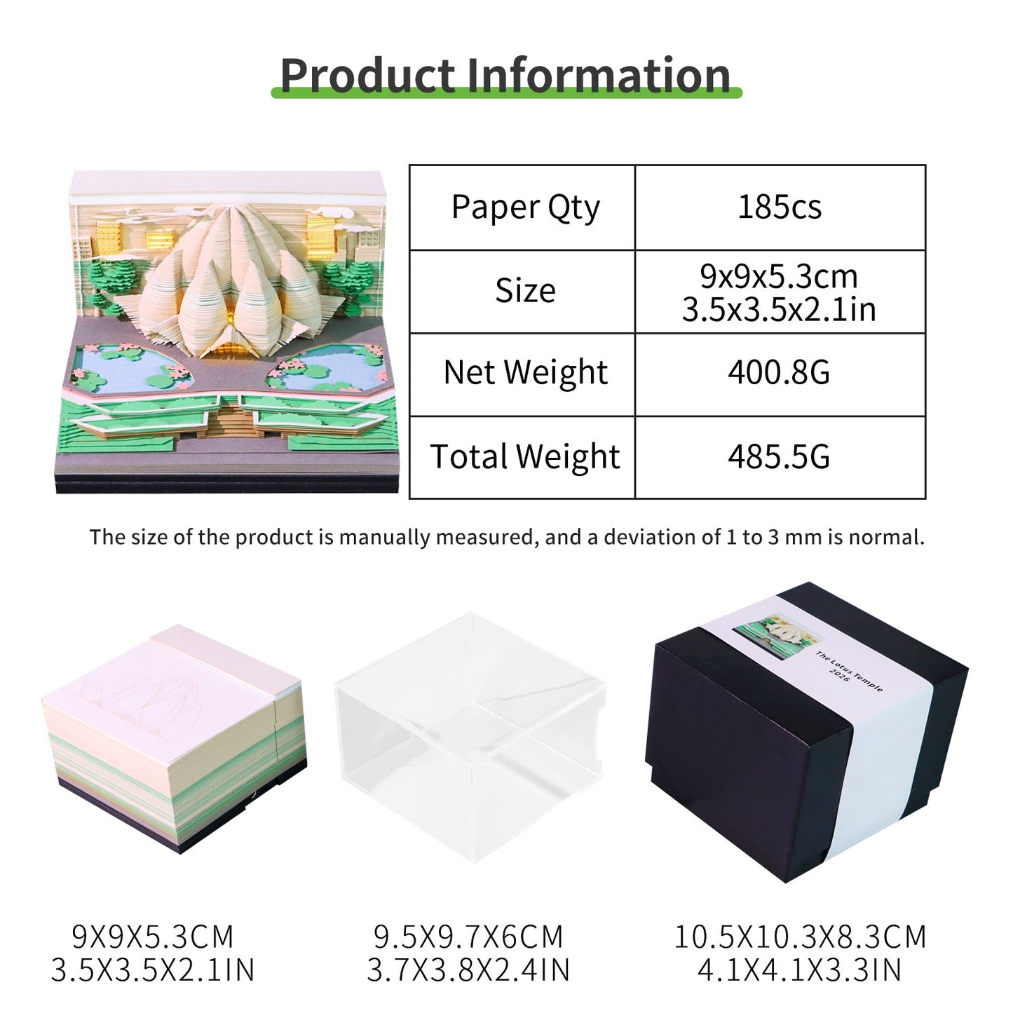 Calendario 3D 2026 - Il Tempio del Loto