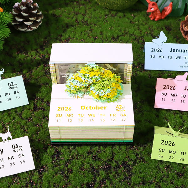 3D Calendar 2026 - Tree House D