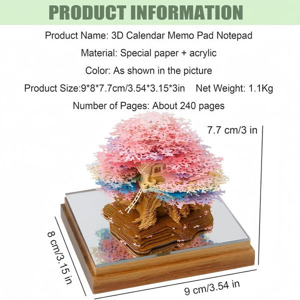 Calendario 3D 2026 - Casa sull'albero E