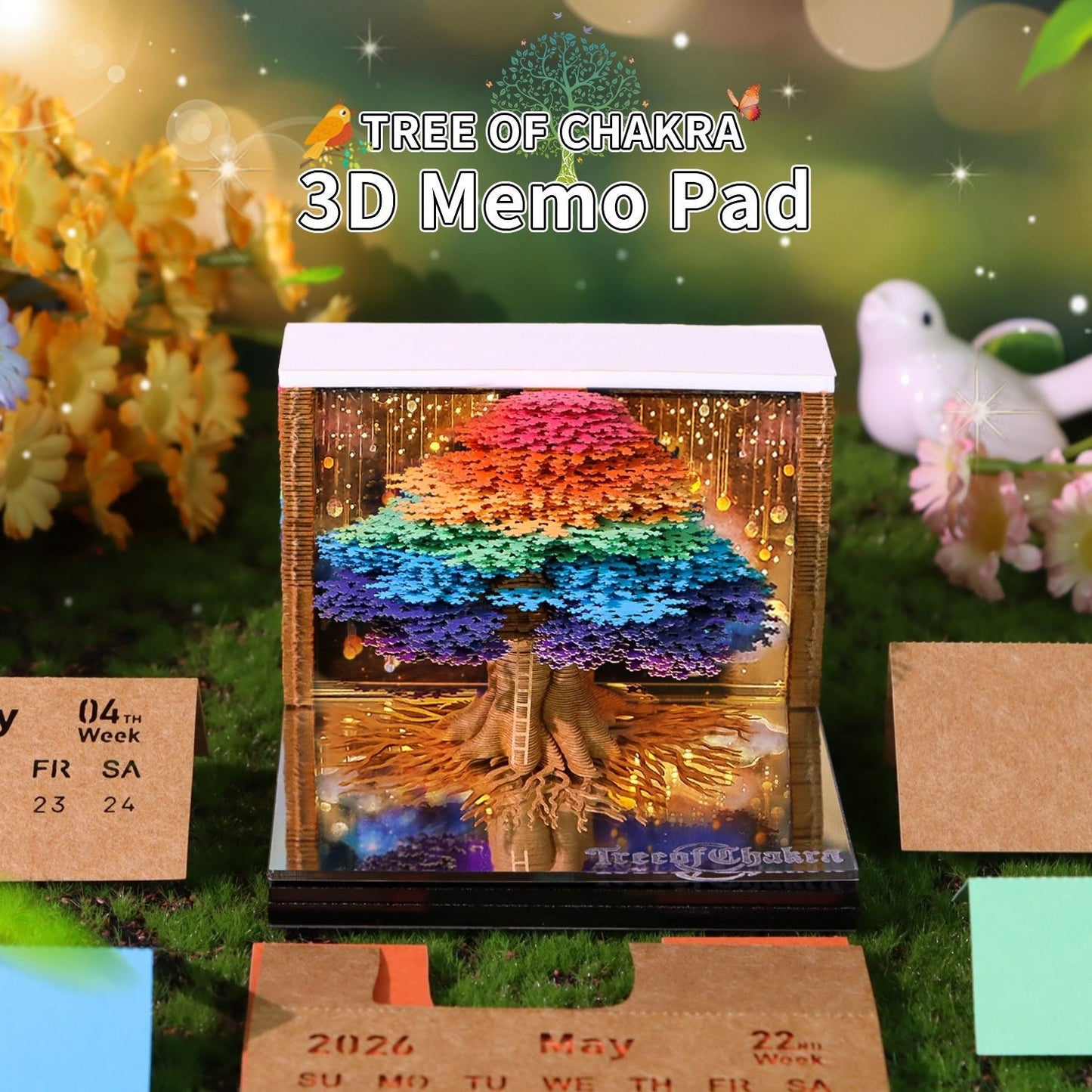 3D Calendar 2026 - Tree of Chakra