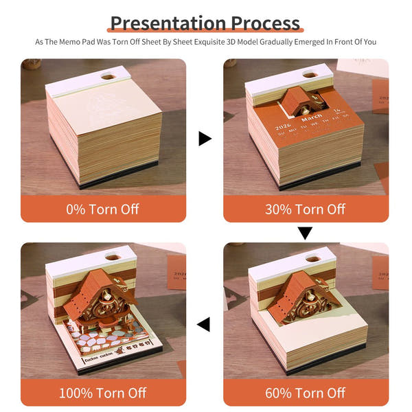 Calendario 3D 2026 - Cuculo