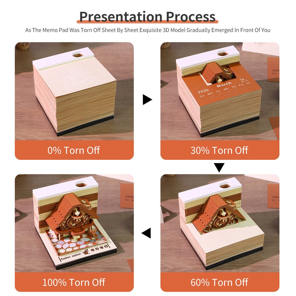 Calendario 3D 2026 - Cuculo