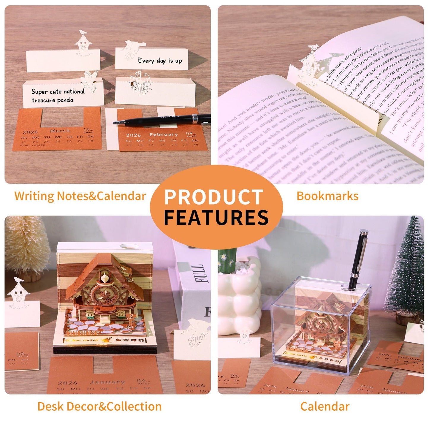 Calendario 3D 2026 - Cuculo