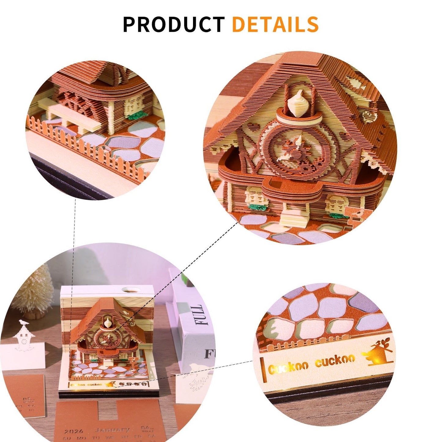 Calendario 3D 2026 - Cuculo