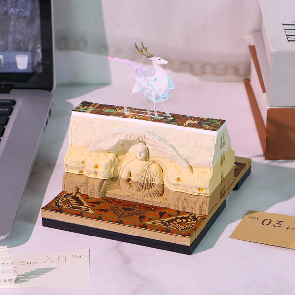 Calendario 3D 2026 - Grotte di Dunhuang Mogao