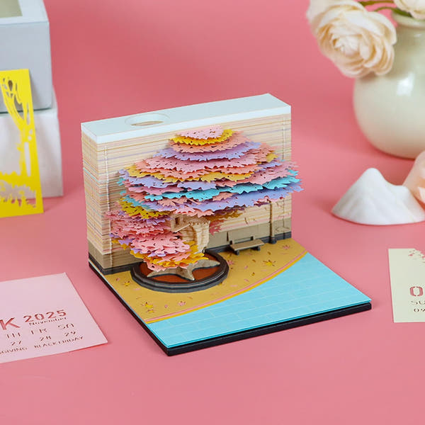 Calendario 3D 2026 - Albero delle quattro stagioni