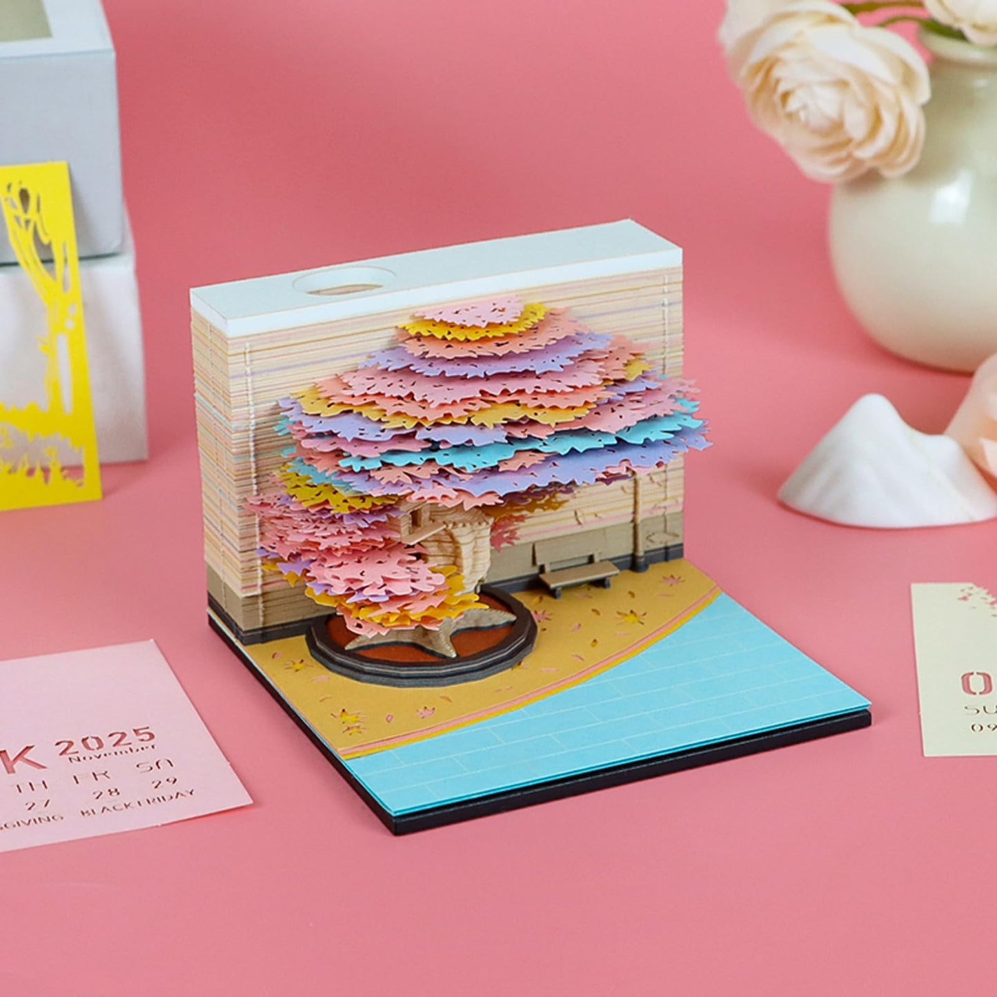 Calendario 3D 2026 - Albero delle quattro stagioni