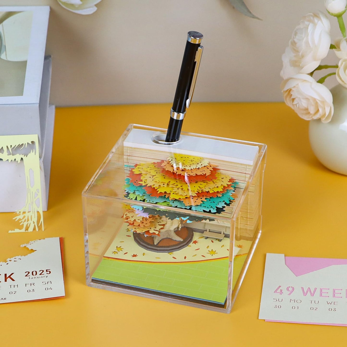 Calendario 3D 2026 - Albero delle quattro stagioni