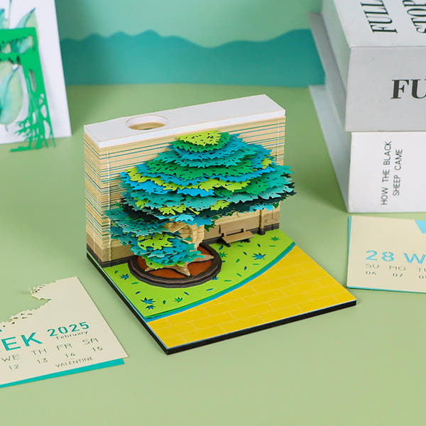 Calendario 3D 2026 - Albero delle quattro stagioni