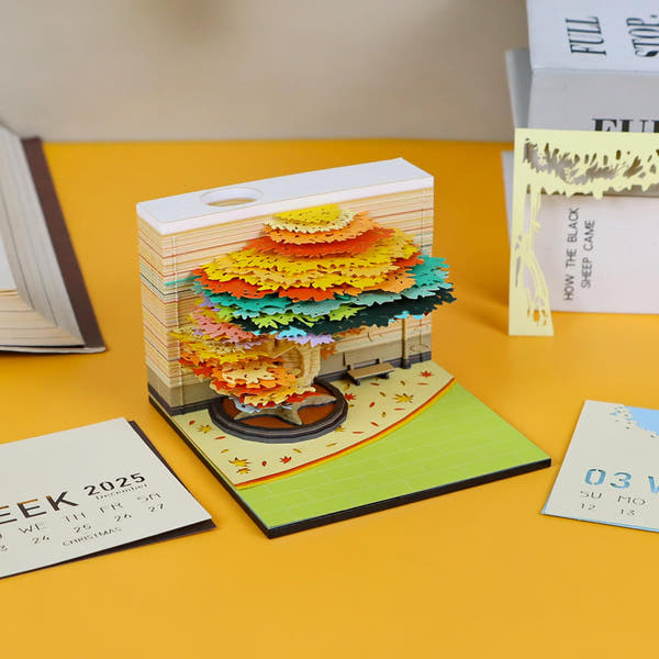 Calendario 3D 2026 - Albero delle quattro stagioni