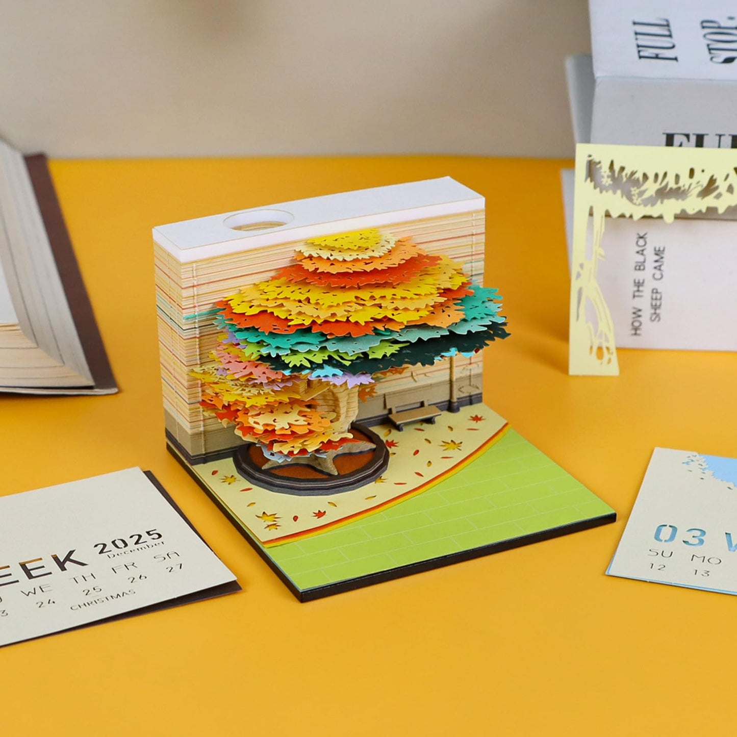 Calendario 3D 2026 - Albero delle quattro stagioni