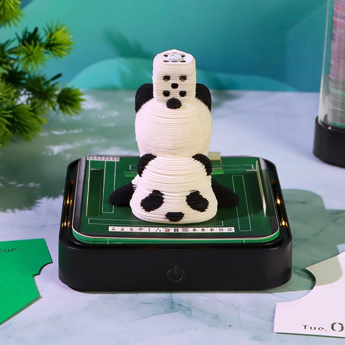 Calendario 3D 2026 - Mahjong Panda