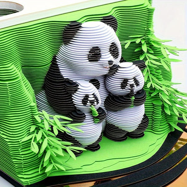 Calendario 3D 2026 - Panda B
