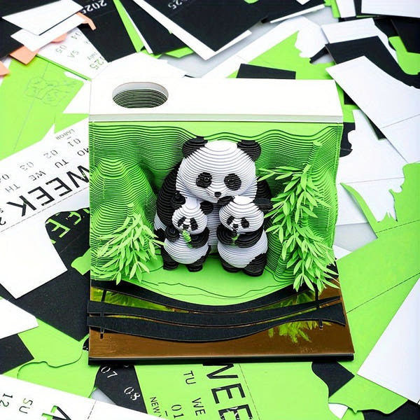 Calendario 3D 2026 - Panda B