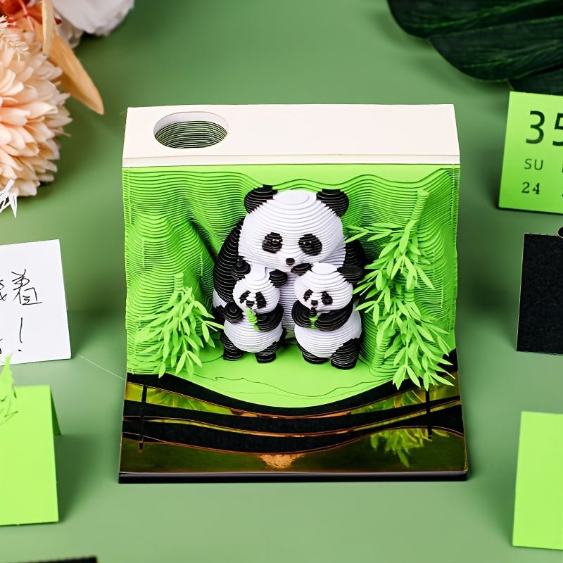 Calendario 3D 2026 - Panda B