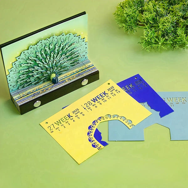 Calendario 3D 2026 - Pavone