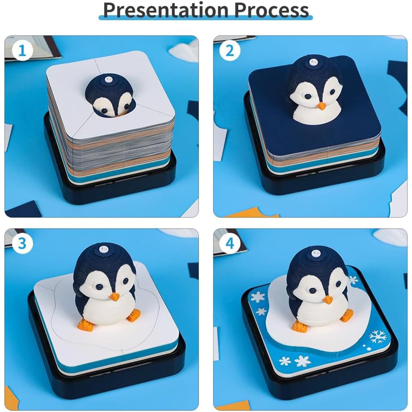 3D Calendar 2026 - Penguin