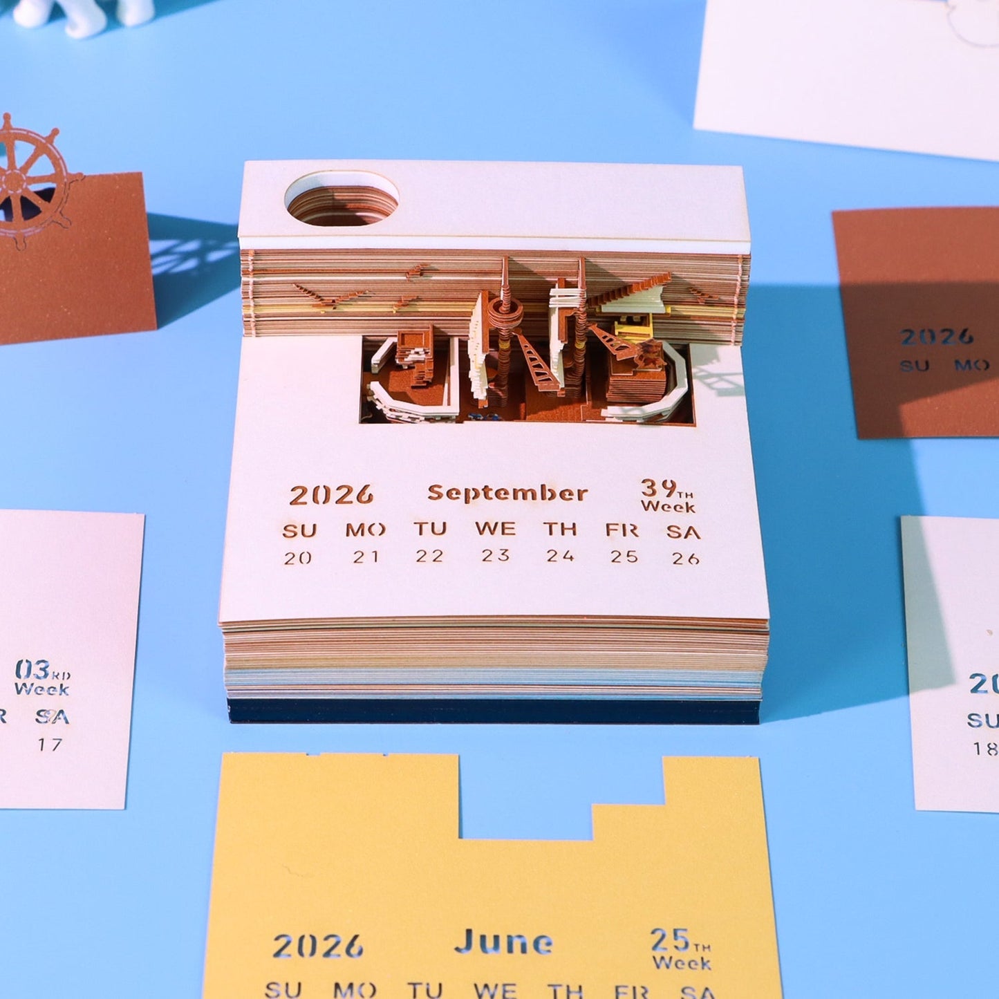 Calendario 3D 2026 - Nave pirata