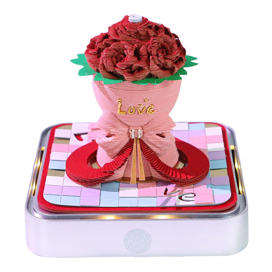 3D Calendar 2026 - Roses