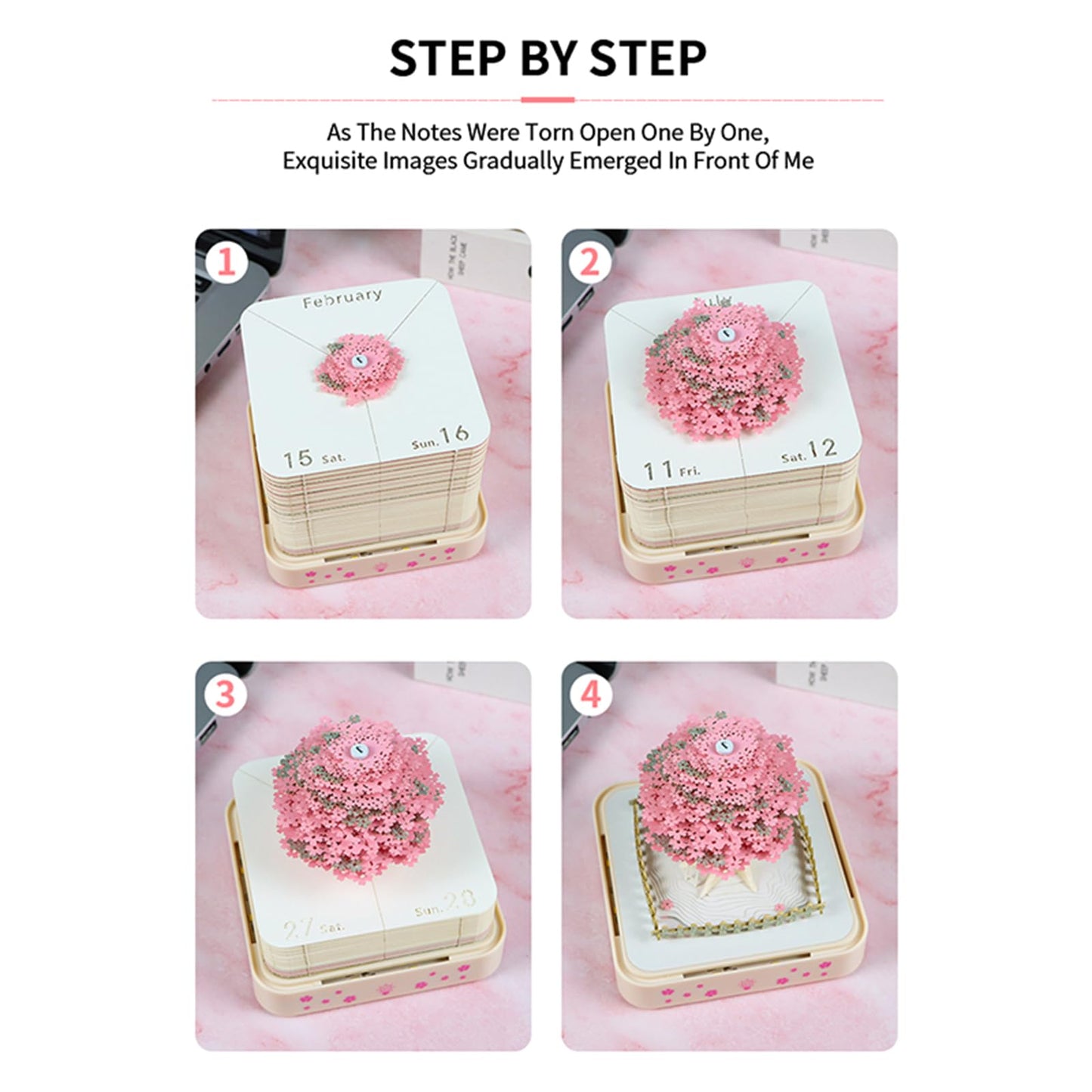 Calendario 3D 2026 - Albero di Sakura B